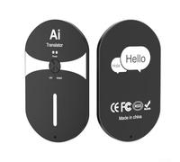 Language Translator Device, Translator with 140+ Language Support, Online and Offline Translation, Portable for Travel Meetings Lectures, Long Battery Life(Black)