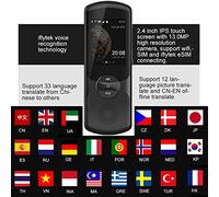 Language Voice Translator,2.0 AI Instant Voice Converter with rt for 1p Cameras rting 51 National Languagesequipment for Travel Business Learning Shopping Decoration