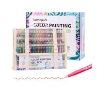 languo 168 PCS Gel Pens for Adult Coloring Books, 162 Colors Gel Colored Pens Set with Travel Case, Perfect for Kids Drawing Doodling Journaling Pens, Art and School Supplies