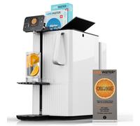 LANGWATER New Reverse Osmosis & Mineralization Water Filter Countertop - Instant Water Purifier adding Precise Minerals - Starterkit with 4-stage Filtration System & 2 Packs Minerals - Orange