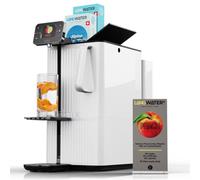LANGWATER New Reverse Osmosis & Mineralization Water Filter Countertop - Instant Water Purifier adding Precise Minerals - Starterkit with 4-stage Filtration System & 2 Packs Minerals - Peach