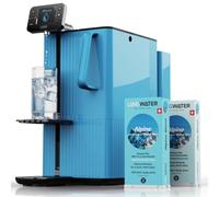LANGWATER Reverse Osmosis & Mineralisation Water Filter Countertop TheWell 2 - Alkaline & Hot water dispenser - Plug & Drink Water Purifier with NSF58 RO, UV & 2 Mineral Packs Made in Switzerland