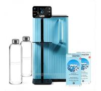 LANGWATER Reverse Osmosis & Mineralisation Water Filter Countertop TheWell 2 - Alkaline & Hot water dispenser - Plug & Drink Water Purifier (NSF58 RO, UV) & 2 Mineral Packs with 2 Glass Bottles
