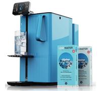 LANGWATER Reverse Osmosis System With Minerals - Countertop Water Filter | RO Filter with UV, Custom Alkaline Mineralisation, Swiss-Made Mineral, Instant Hot Water, No Installation, Optimal Hydration