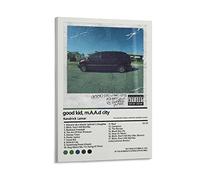 LANGYA Kendrick Lamar Poster - Good Kid, M.A.A.D City Poster Canvas Poster Bedroom Decor Sports Landscape Office Room Decor Gift Frame-style 12x18inch(30x45cm)