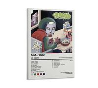 LANGYA MF DOOM Mm Food Poster Canvas Poster Bedroom Decor Sports Landscape Office Room Decor Gift Frame-style 12x18inch(30x45cm)