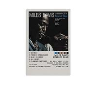 LANGYA Miles Davis Posters Kind of Blue Poster Canvas Poster Bedroom Decor Sports Landscape Office Room Decor Gift Unframe-style 12x18inch(30x45cm)