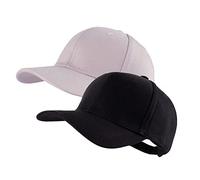 LANGZHEN Baseball Dad Cap 100% Cotton Fits Men Women Classic Adjustable Plain Hat(Structured-Black+Khaki)