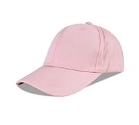 LANGZHEN Baseball Dad Cap 100% Cotton Fits Men Women Classic Adjustable Plain Hat (Structured-Pink)