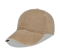 LANGZHEN Baseball Dad Cap 100% Cotton Fits Men Women Classic Adjustable Plain Hat(Taupe)