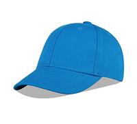 LANGZHEN Cotton Outdoor Toddler Girls Boys Plain Baseball Cap Baby Infant Structured Adjustable Hat for Kids Sun Hat (M-Blue)
