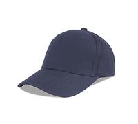 LANGZHEN Cotton Outdoor Toddler Girls Boys Plain Baseball Cap Baby Infant Structured Adjustable Hat for Kids Sun Hat (M-Navy)