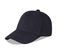 LANGZHEN Cotton Outdoor Toddler Girls Boys Plain Baseball Cap Baby Infant Structured Adjustable Hat for Kids Sun Hat (S-Black)