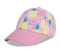 LANGZHEN Toddler Baseball Cap Adjustable Sun Hats Kids Protective Baseball Caps for Boys and Girls (M-Pink Pineapple)