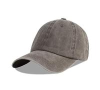 LANGZHEN Unisex Baseball Cap 100% Cotton Fits Men Women Washed Denim Adjustable Dad Hat(Coffee,Large)