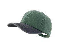 LANGZHEN Unisex Baseball Cap 100% Cotton Fits Men Women Washed Denim Adjustable Dad Hat(Grey Black, One Size)