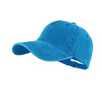 LANGZHEN Unisex Baseball Cap 100% Cotton Fits Men Women Washed Denim Adjustable Dad Hat(Jewelry Blue)