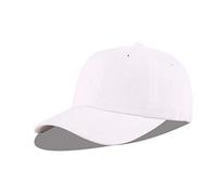 LANGZHEN Unisex Baseball Cap 100% Cotton Fits Men Women Washed Denim Adjustable Dad Hat(Original White, One Size)