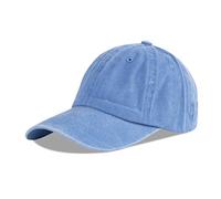 LANGZHEN Unisex Baseball Cap 100% Cotton Fits Men Women Washed Denim Adjustable Dad Hat(Sky Blue, One Size)