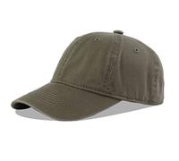LANGZHEN Unisex Vintage Washed Distressed Cotton Adjustable Solid Dad Hat,Washed Classic Baseball Cap for Men Women(Army Green)