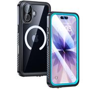 Lanhiem for iPhone 17 Case Magnetic, IP68 Waterproof Dustproof Cases, [Compatible with MagSafe], with Screen Protector and Camera Protection, Heavy Duty Full Body Phone Cover 6.3 inch (Blue)