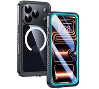 Lanhiem for iPhone 17 Pro Max Case Magnetic, IP68 Waterproof Dustproof Cases, [Compatible with MagSafe], with Screen Protector and Camera Protection, Heavy Duty Full Body Phone Cover 6.9 inch (Blue)