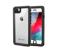 Lanhiem iPhone SE 2022/2020 Case, iPhone 7/8 Case, IP68 Waterproof Dustproof Shockproof Case with Built-in Screen Protector, Full Body Underwater Protective Cover for iPhone 7/8 / 2020/2022 (Black)