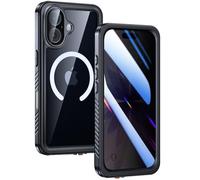 Lanhiem Privacy for iPhone 17 Case Magnetic, IP68 Waterproof Dustproof Case, [Fit for MagSafe] [Buili in Anti-Spy Screen Protector], Heavy Duty Full Body Clear Phone Cover 6.3" (Black)