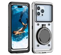 Lanhiem Universal Waterproof Phone Case for Diving Snorkeling Surfing, IP68 Underwater Case with Lanyard for Outdoor Photo Video Swimming. Fit for iPhone Galaxy Huawei All Series (Clear/Black)