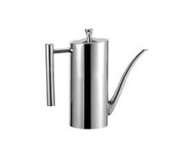 Lanhope Oil Dispenser Bottle 500ml Stainless Steel with Handle Olive Oil Pourer Stopper Pot Sauce Vinegar Cruet Drizzler Non Drip Spout for Cooking Kitchen Restaurant BBQ