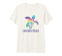 Laniakea Beach Hawaii Ocean Tie Dye Batik Loggerhead Turtle Premium T-Shirt