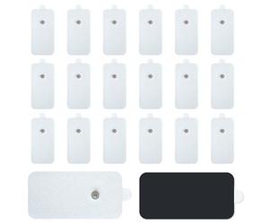 Lanieney 20 Pack Large TENS Unit Electrodes Pads, Upgraded Self-Adhesive Latex-Free Non-Irritating TENS Electrode Patches with Standard 3.5mm Snap-on Connector, Compatible with Belifu, Brilnurse TENS