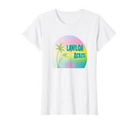 Laniloa Beach Oahu Hawaii Tropical Beach Adventure Value Graphic T-Shirt, Women, White, XS