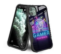 LANJINDENG Compatible with iPhone 11 Case [Shockproof Bumper] [Anti-Scratch] [Anti-Slip] Heavy Duty Protection Cover for Boys Kids Men - Gamer Play Game Win Easter