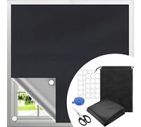Lanjue 150 x 200 cm Portable Blackout Blinds, No Drill Stick On Curtains | Cut To Fit Material, Temporary Privacy Shade, Easy Removal, for Bedroom, Nursery, Loft, Travel, Car, Renters, Day Sleepers