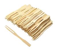 Lanjue 200PCS Wooden Fruit Forks, 3.5 Inch Blunt-end, 24cm Length