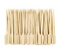 Lanjue 300 Pack Bamboo Paddle Skewers 9 cm for BBQ, Fruit & Party