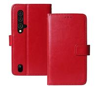 Lankashi Book Stand Premium Retro Business Flip Leather Protector TPU Silicone Case For Blackview BV9900 Pro / BV9900 / BV9900E 5.84" Cover Etui Wallet (Red)