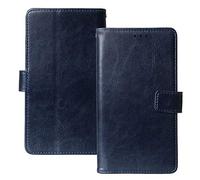Lankashi Book Stand Premium Retro Business Flip Leather Protector TPU Silicone Case For Nokia 105 (2019) Cover Etui Wallet (Dark Blue)