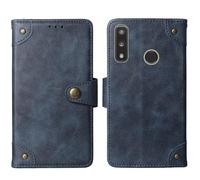 Lankashi Flip Genuine Premium Leather Phone Gel Case for Teracube 2S / Teracube 2E / Teracube Thrive Cover Etui Protective Protector Wallet Shell Bumper (Blue)