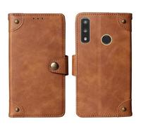 Lankashi Flip Genuine Premium Leather Phone Gel Case for Teracube 2S / Teracube 2E / Teracube Thrive Cover Etui Protective Protector Wallet Shell Bumper (Brown)
