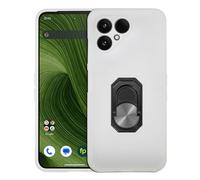 Lankashi Phone Soft Silicone Protective Case For Fairphone 6 5G 6.31" Gel Cover Skin Etui Bumper Shell Ring Holder Stand White transparent