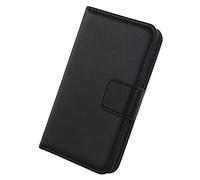 Lankashi Premium Genuine Real Flip Folder Folio Leather Case For Doro Liberto 820 Mini Book Wallet Business Phone Protection Protector Cover Skin Pouch Etui (Black)