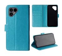 Lankashi Stand Premium Retro Business Flip Leather Case Protector Bumper For Fairphone 4 6.3" Protection Phone Cover Skin Folio Book Card Slot Wallet Magnetic (Blue)