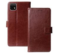 Lankashi Stand Premium Retro Business Flip Leather Case Protector Bumper For Wiko T3 6.6" Protection Phone Cover Skin Folio Book Card Slot Wallet Magnetic (Brown)