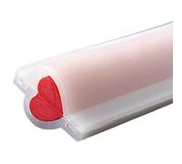 Lankater 1pc Heart Tube Column Silicone Soap Mold, Embed Soap Making Supplies Tool Heart Shape Candle Mold, Jelly Chocolate Candy Mousse Cake Mold
