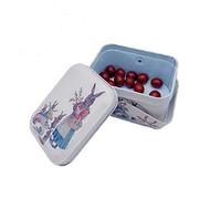 Lankater 1pc Metal Jewellery Box Vintage Small Suitcase Tin Candy Gift Box Trinket Display Container Storage Box(random Style)