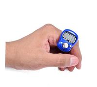 Lankater 1pc Mini Finger Counters, 5 Digital Led Electronic Finger Clicker, Handheld Ring Click Lap, for Sewing Knitting Weave Tool