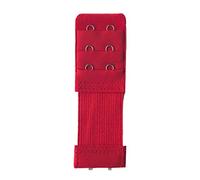 Lankater 4 Pcs 2 Hook Bra Extender for Women Elastic Bra Extension Strap Hook Clip Expander Adjustable Buckle Red