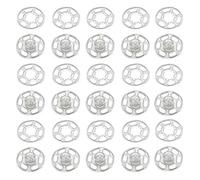 Lankater 50pcs Plastic Snap Fasteners, Invisible Sewing on Snap Buttons Kit, 15mm Fasteners for Shirts, Clothing, Baby Bibs
